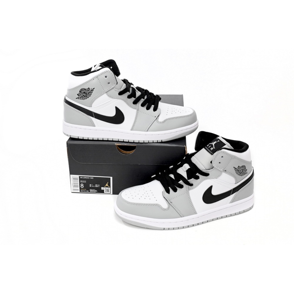 Jordan 1 Mid Light Smoke Grey 554724-092