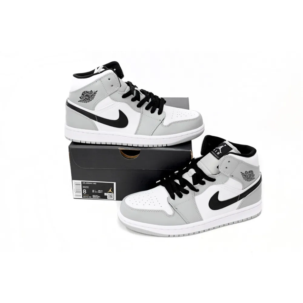 Jordan 1 Mid Light Smoke Grey 554724-092