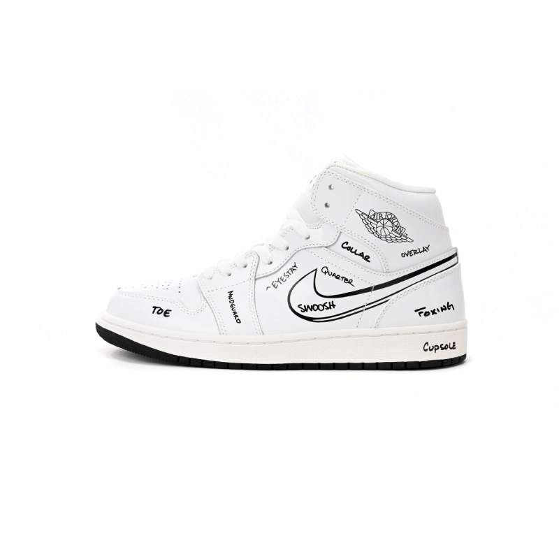 Jordan 1 Mid Schematic (GS) DQ1864-100