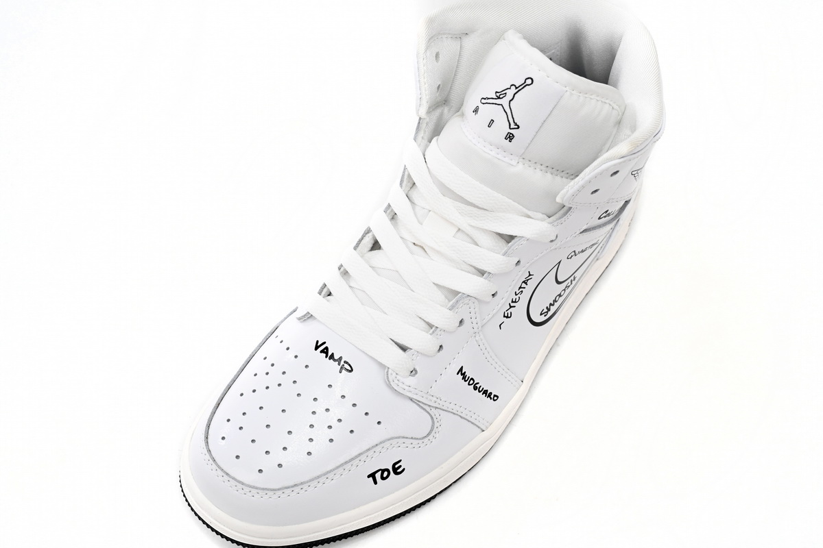 Jordan 1 Mid Schematic (GS) DQ1864-100