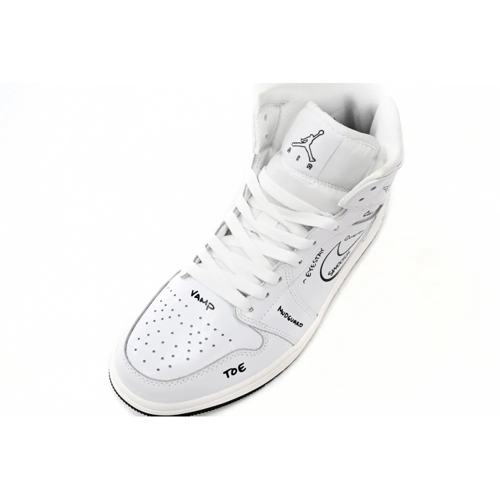 Jordan 1 Mid Schematic (GS) DQ1864-100