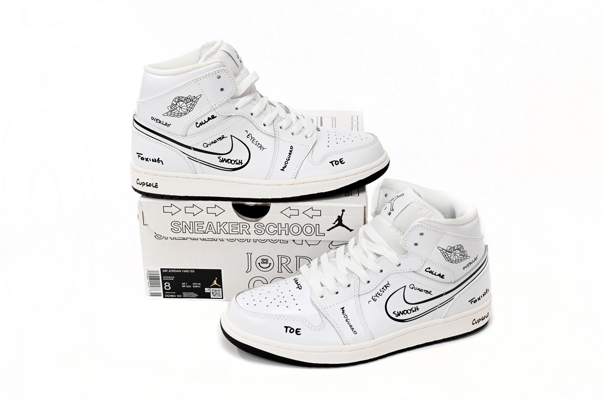 Jordan 1 Mid Schematic (GS) DQ1864-100