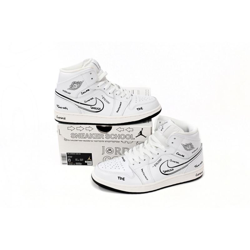 Jordan 1 Mid Schematic (GS) DQ1864-100