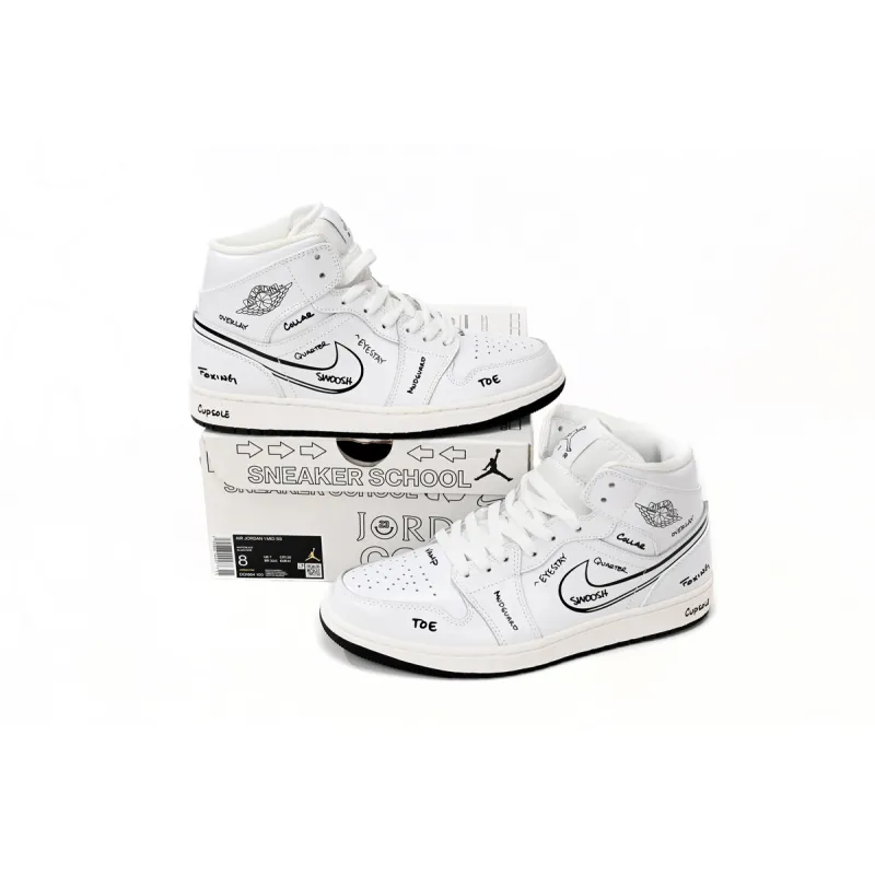 Jordan 1 Mid Schematic (GS) DQ1864-100