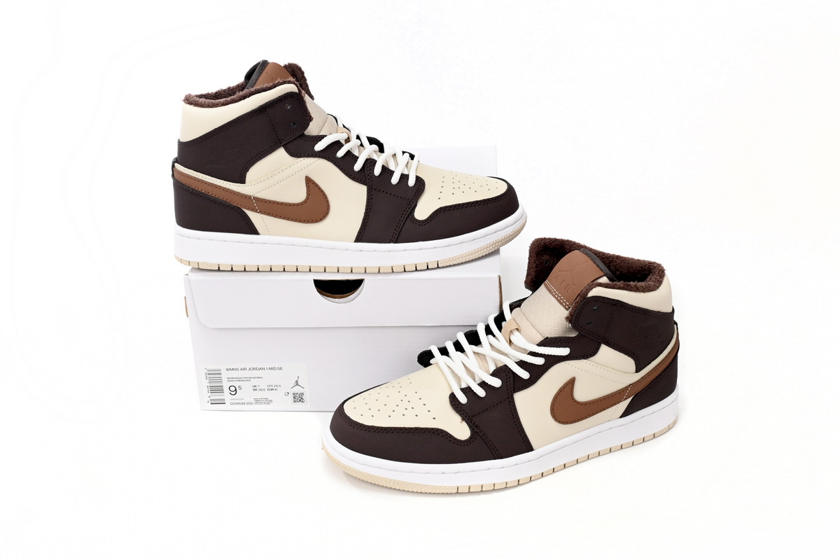 Jordan 1 Mid SE Brown Basalt Oatmeal DO6699-200