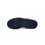Jordan 1 Mid White Metallic Gold Obsidian (GS) 554725-174