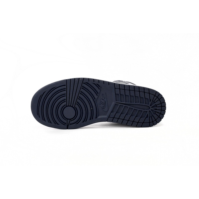 Jordan 1 Mid White Metallic Gold Obsidian (GS) 554725-174