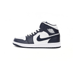 Jordan 1 Mid White Metallic Gold Obsidian (GS) 554725-174
