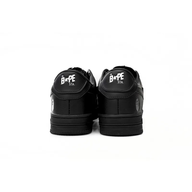 A Bathing Ape Bape Sta Low Black 1J30 -191- 013