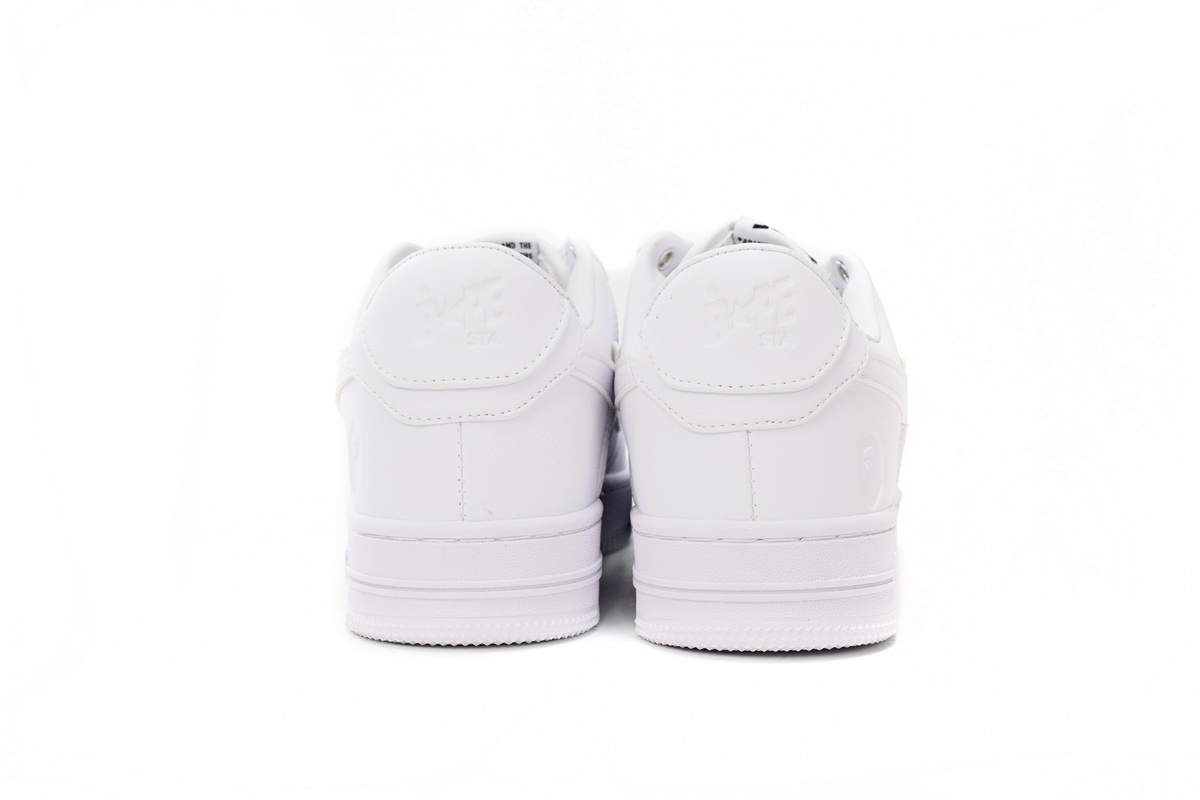 A Bathing Ape Bape Sta Low M2 White Leather (2020) 1J30-191-031