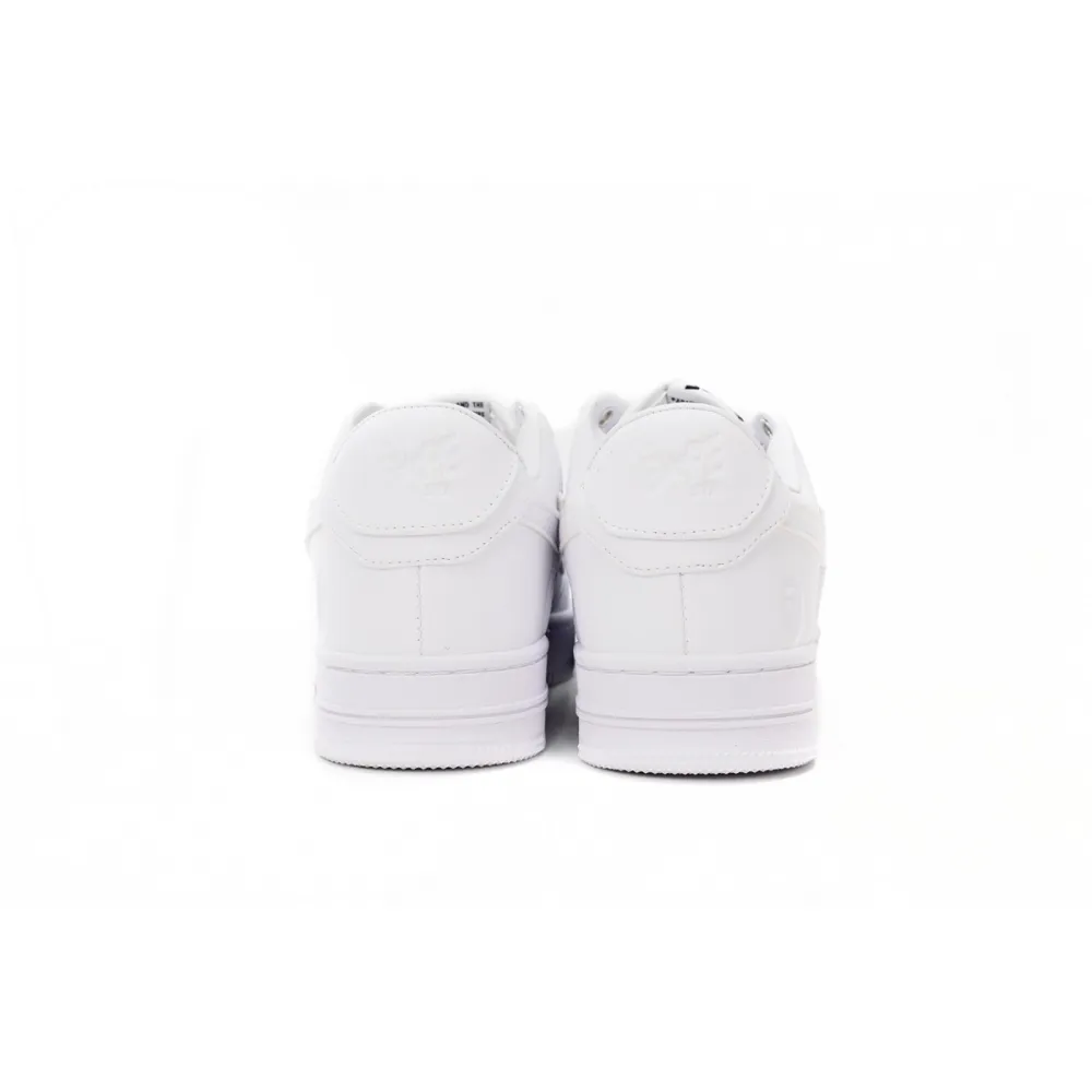 A Bathing Ape Bape Sta Low M2 White Leather (2020) 1J30-191-031