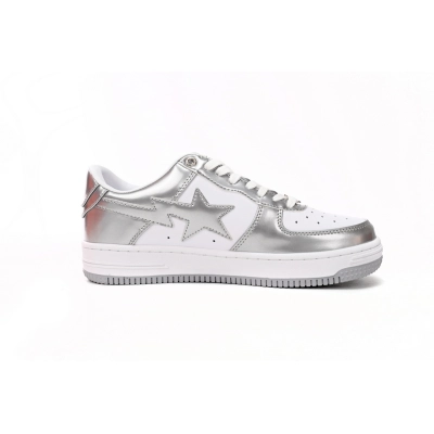 A Bathing Ape Bape Sta Low Silver 1I70-291-021 02