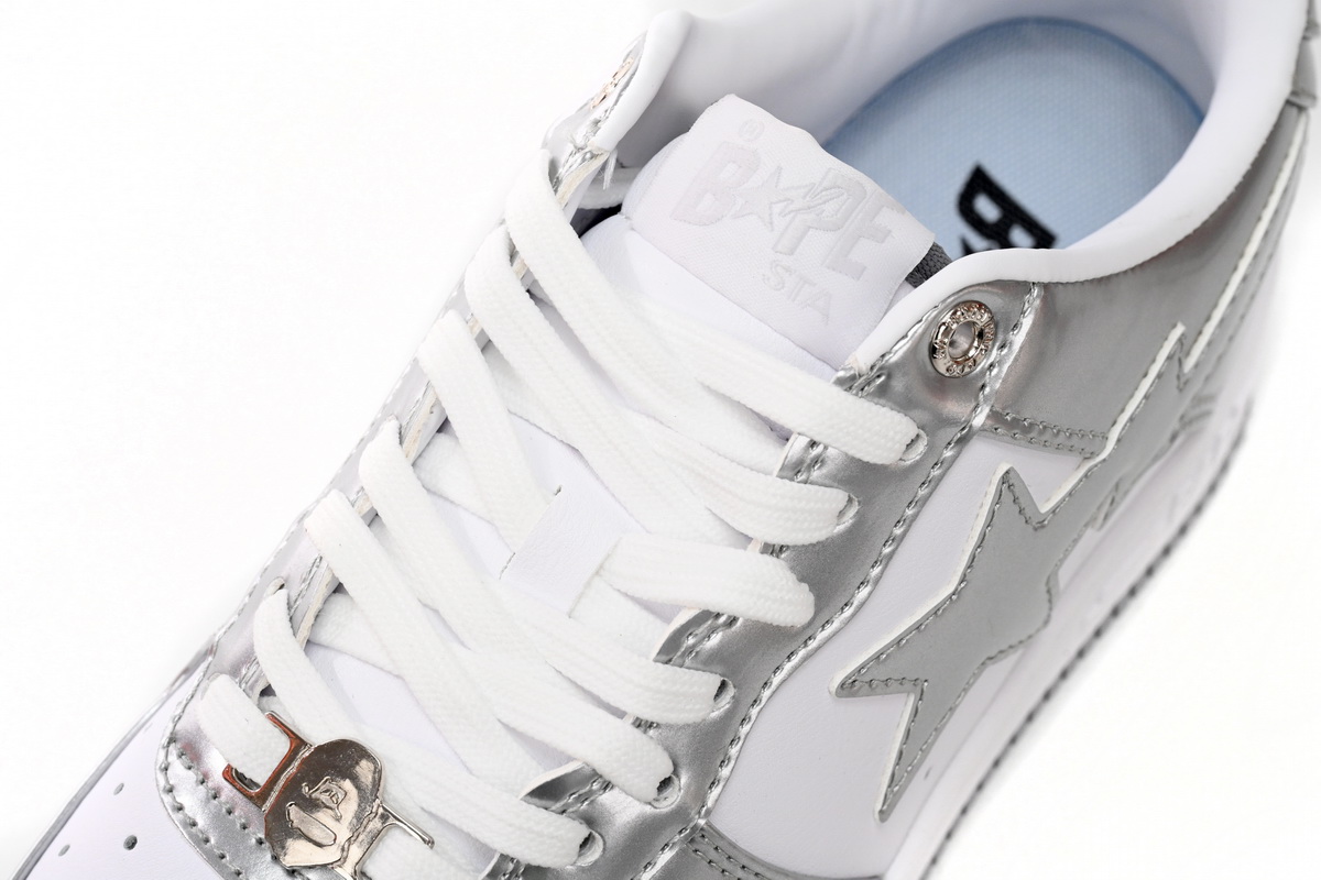 A Bathing Ape Bape Sta Low Silver 1I70-291-021