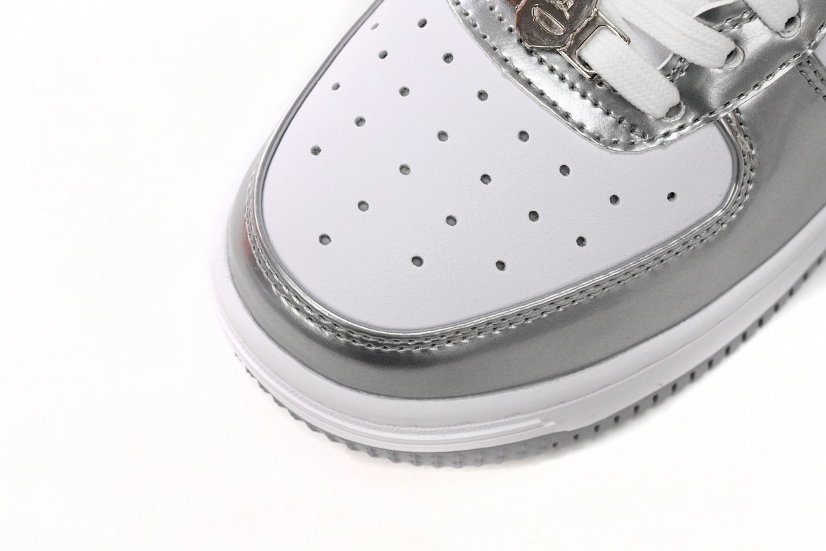 A Bathing Ape Bape Sta Low Silver 1I70-291-021
