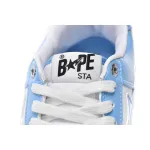 A Bathing Ape Bape Sta Patent Leather Blue White 1M70-191-001