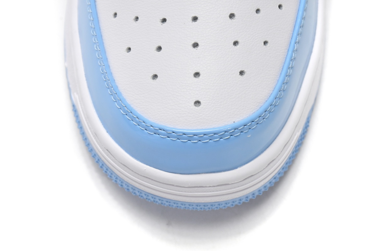 A Bathing Ape Bape Sta Patent Leather Blue White 1M70-191-001