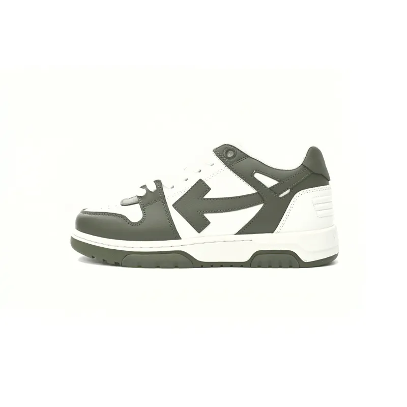 OFF-WHITE Out Of Office OOO Low Tops White Khaki OLIA18 9S23LEA00 15901