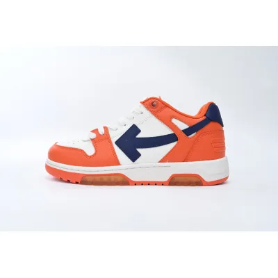 OFF-WHITE Out Of Office OOO Low Tops White Orange Blue OIMA18 9F21LEA00 22045 01