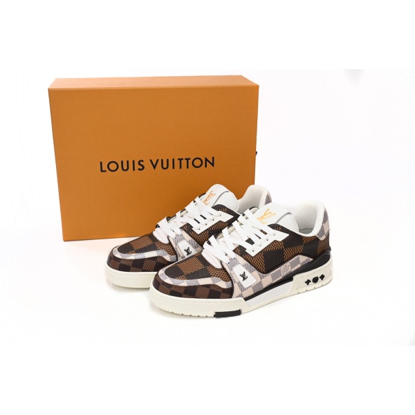 Louis Vuitton LV Trainer 54 Damier Ebene Multi 🔥👟 Elevate your