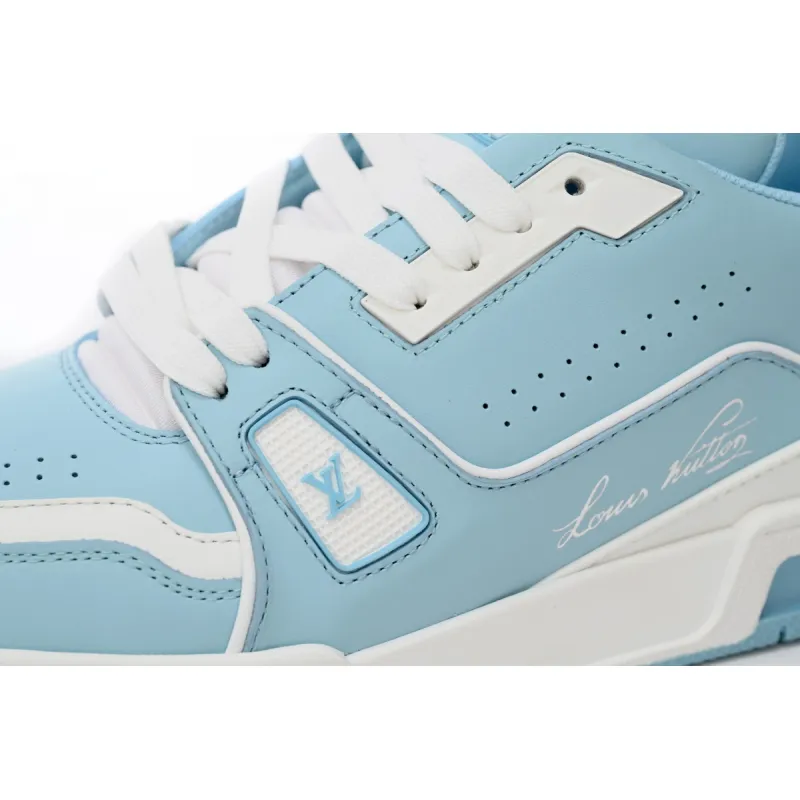 Louis Vuitton LV Trainer #54 Light Blue White 1AAHSJ