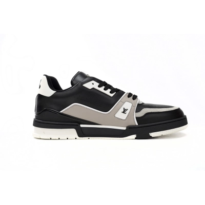 Louis Vuitton LV Trainer Black Grey White 1AAHS2 02