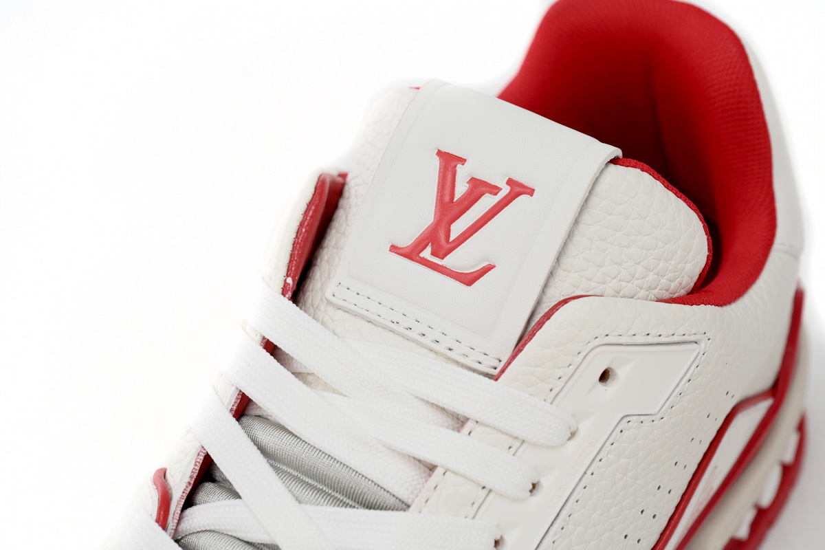 Louis Vuitton Trainer #54 Signature White Red Men's - 1ABFBE - US