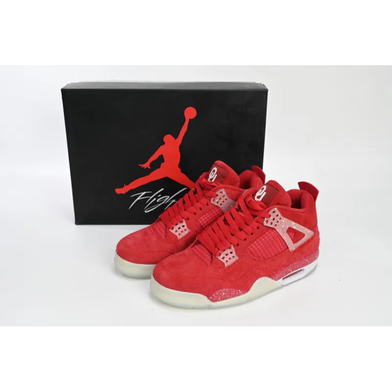 Air Jordan 4 Retro Wine red ink splashing 904282