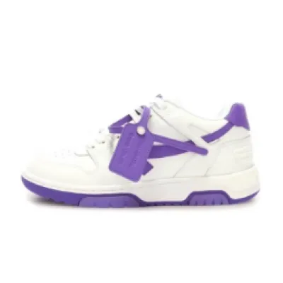 OFF-WHITE Out Of Office OOO Low Tops White Purple OWIA259F 22LEA00 10135 01