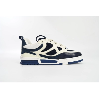 Louis Vuitton Leather lace up Fashionable Board Shoes Blue 51BCOLRB 02