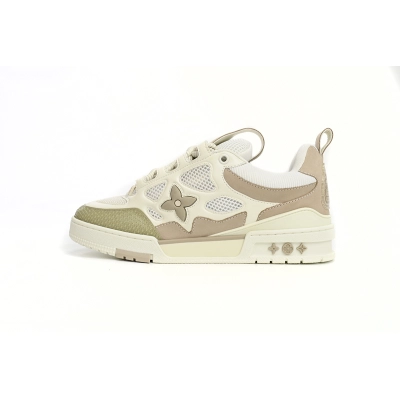 Louis Vuitton Leather lace up Fashionable Board Shoes Grey 51BCOLRB 01