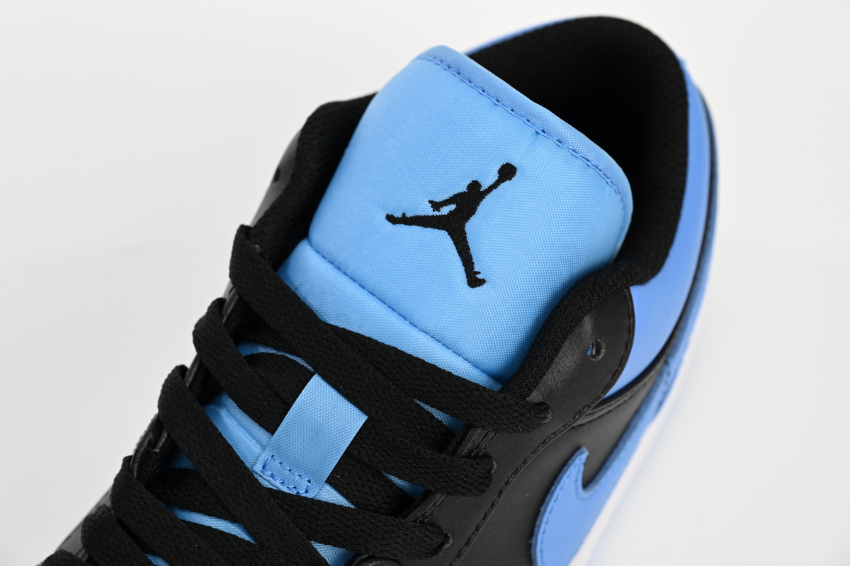 Jordan 1 Low Black University Blue 553558-041
