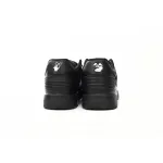 OFF-WHITE OOO Low Tops "For Walking" Black White OMIA18 9S21LEA00 41001