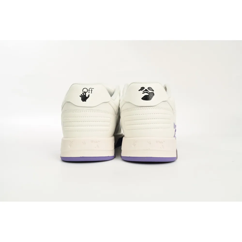 Off-White Out Of Office ''For Walking''White Purple OWIA259S23LEA0030136