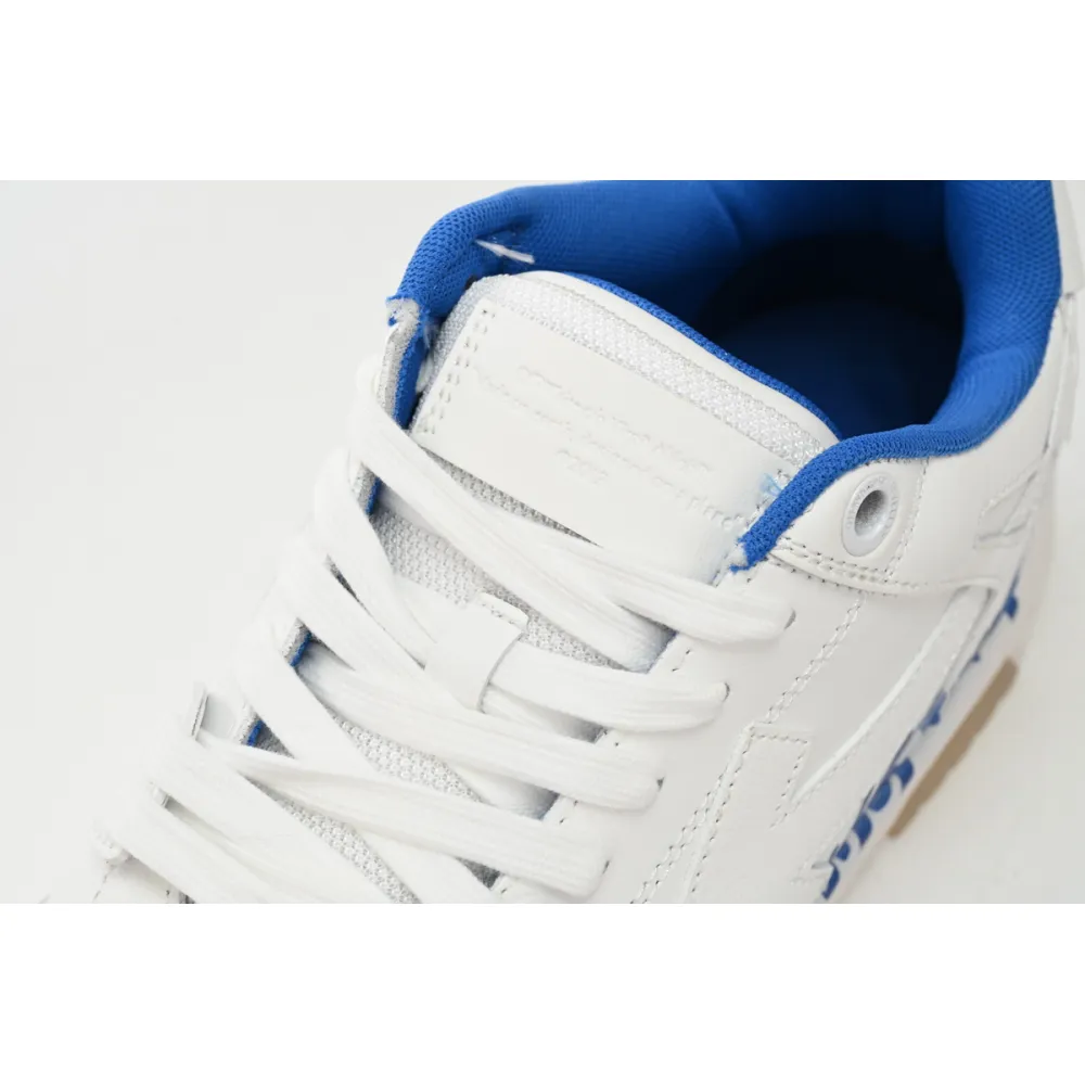 OFF-WHITE Out Of Office "OOO" Low Tops For Walking White White Dark Blue SS22 OMIA189S22LEA0030145