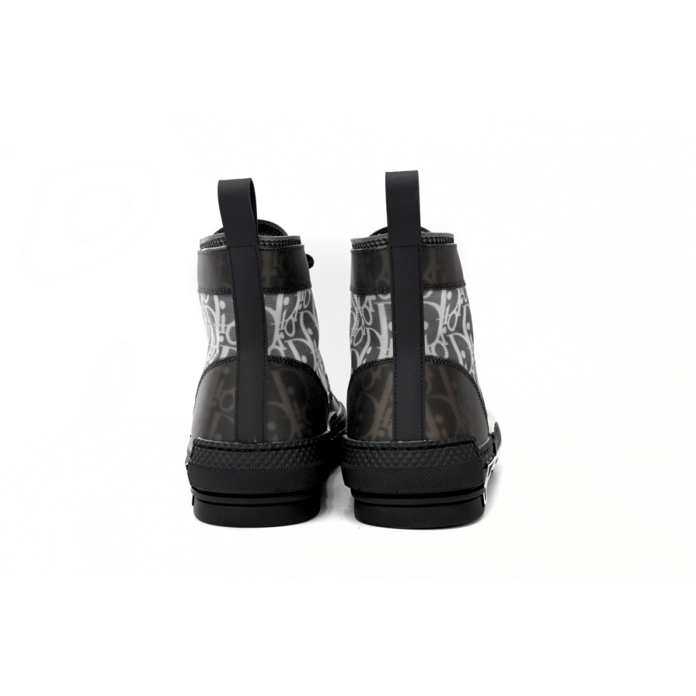 Dior B23 High Top Canvas Oblique Black 3SH118YJR