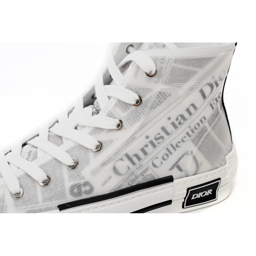 Dior B23 High Top Daniel Arsham Newspaper 3SH118YUO_H069
