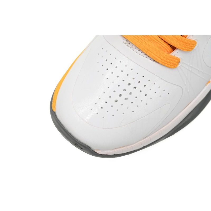 New Sale Nike Zoom Kobe 5 V X White Black Yellow Shoes 386430-104