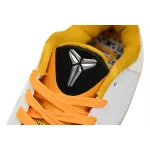 New Sale Nike Zoom Kobe 5 V X White Black Yellow Shoes 386430-104