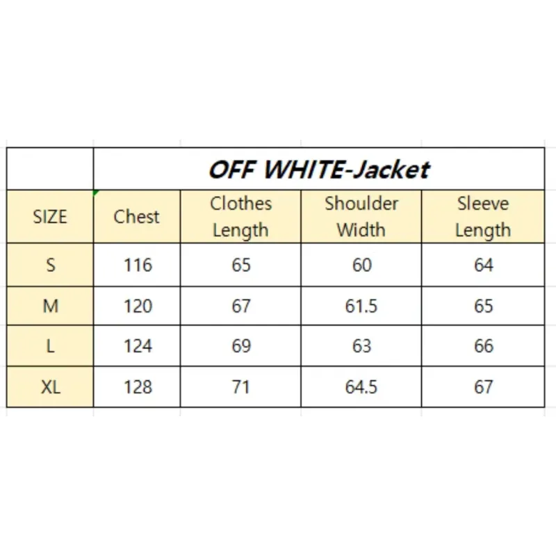 OFF WHITE Jacket （Thin）S005