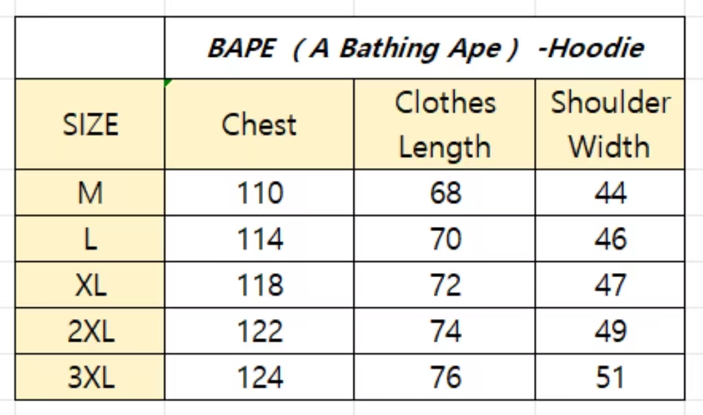 Bape（A Bathing Ape）Hoodie 6819 & Pants 8919