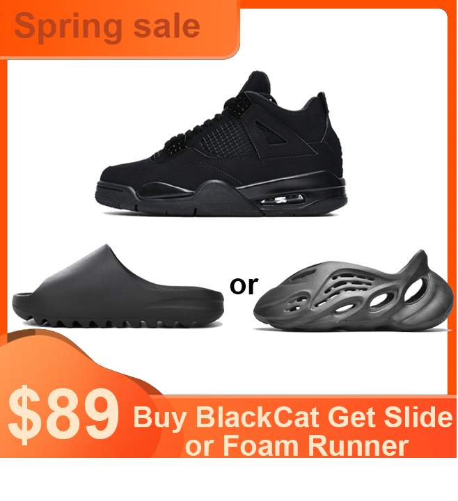  (Buy One Get One) Air Jordan 4  Retro Black Cat (2020) CU1110-010