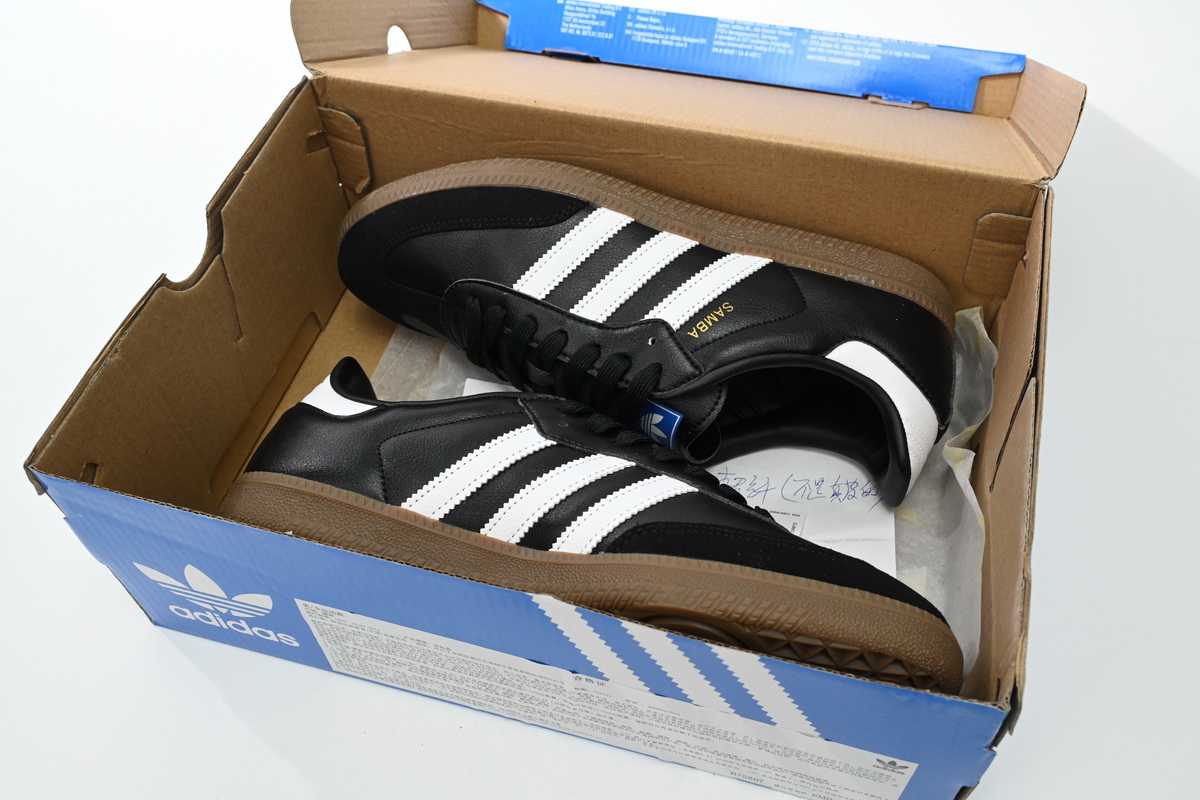 Ad*s samba og black white gum b75807