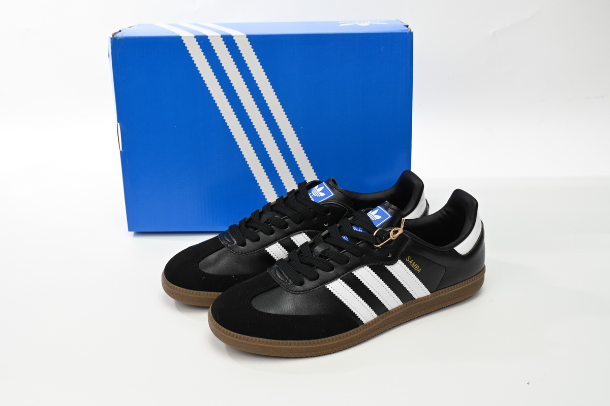 Ad*s samba og black white gum b75807