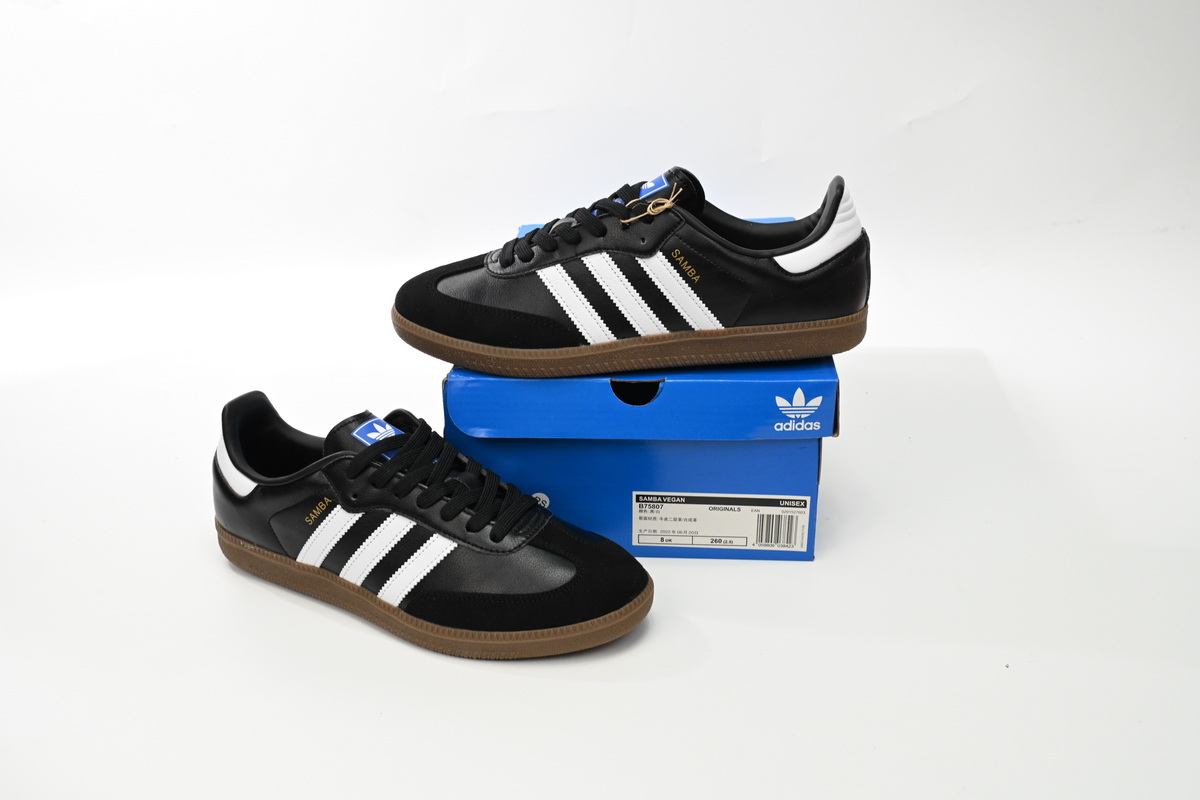 Ad*s samba og black white gum b75807