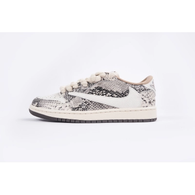 Air Jordan 1 Low Travis Scott Crackle Snake Skin 01