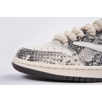 Air Jordan 1 Low Travis Scott Crackle Snake Skin