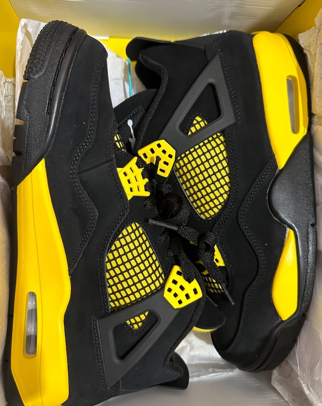 Air Jordan 4 Thunder 308497-106 review Iris Gray