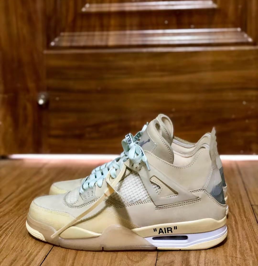 Og Tony Air Jordan 4 Retro Off-White Sail CV9388-100 review Monica David