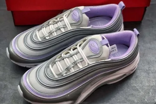 LJR introduces Nike AirMax97 silver and purple color matching details evaluation