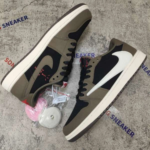 Songsneakers QC display for  Air Jordan 1 Retro Low OG SP Travis Scott